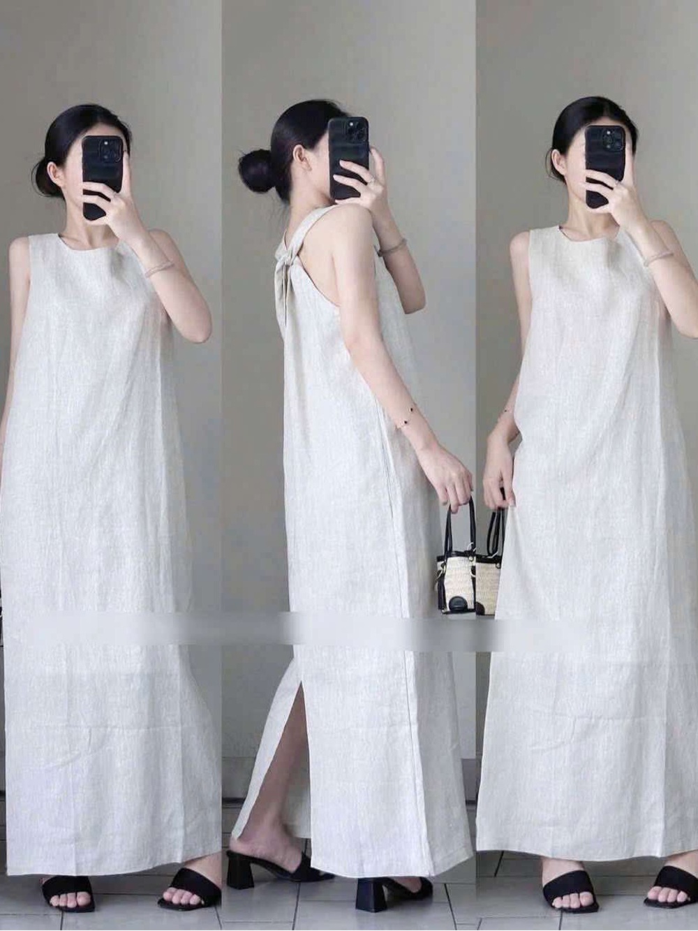 Ralph Lauren Natural Linen Maxi Dress